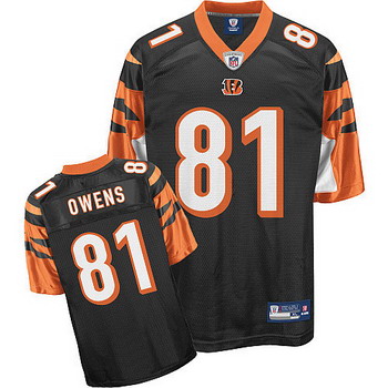 Cheap Cincinnati Bengals 81 Terrell Owens Black Jerseys For Sale