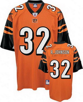 Cincinnati Bengals 32 Rudi Johnson Orange Jersey