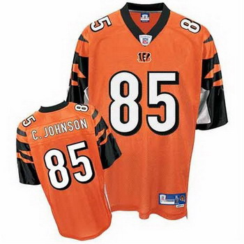 Cheap Chad Johnson 85 Cincinnati Bengals Orange Jersey For Sale