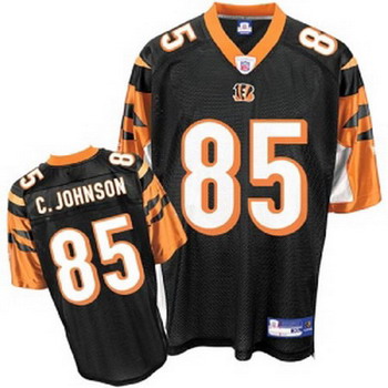 Cheap Chad Johnson 85 Cincinnati Bengals Black Jersey For Sale