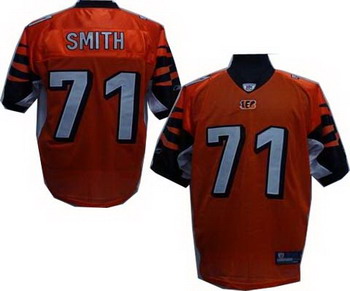 Cheap Cincinnati Bengals 71 SMITH orange jerseys For Sale
