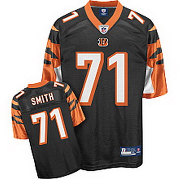 Cheap Cincinnati Bengals 71 SMITH black jerseys For Sale
