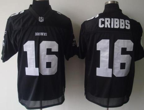 Cheap Cleveland Browns 16 Joshua Cribbs Black NFL Jerseys For Sale