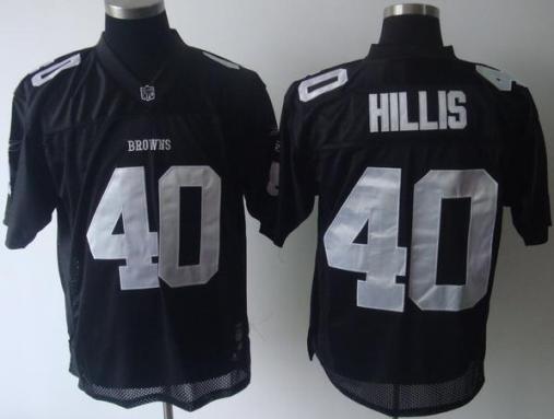 Cheap Cleveland Browns 40 Peyton Hillis Black NFL Jerseys For Sale