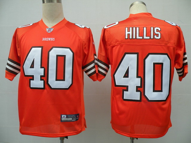 Cleveland Browns 40 Peyton Hillis Orange NFL Jerseys