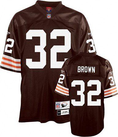 Cleveland Browns 32 Jim Brown Brown Jersey