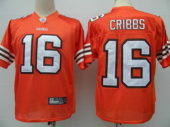 Cleveland Browns 16 Josh Cribbs Orange Jerseys