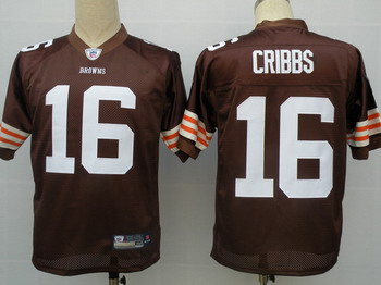 Cheap Cleveland Browns 16 Joshua Cribbs Brown Jerseys For Sale