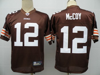 Cheap Cleveland Browns 12 Colt Mccoy Brown Jerseys For Sale