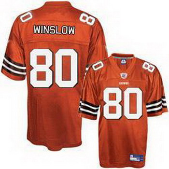 Cleveland Browns 80 Kellen Winslow Orange Football Jersey