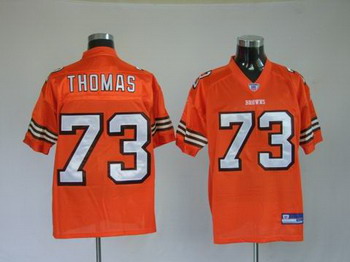 Cleveland Browns 73 Joe Thomas orange
