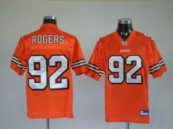 Cheap Cleveland Browns 92 Shaun Rogers Orange jerseys For Sale
