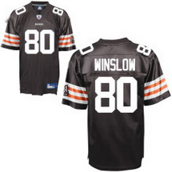 Cheap Cleveland Browns 80 Kellen Winslow Brown Jersey For Sale