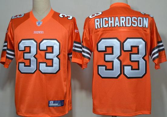Cheap Cleveland Browns 33# Trent Richardson Orange NFL Jerseys For Sale