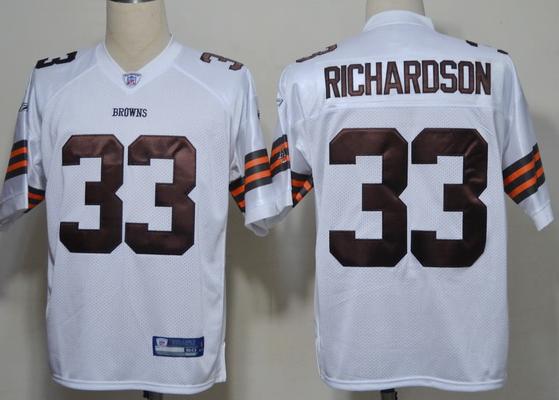 Cheap Cleveland Browns 33# Trent Richardson White NFL Jerseys For Sale