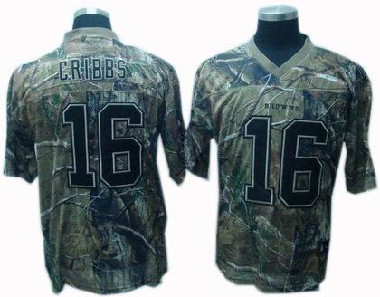 Cheap Cleveland Browns 16 Josh Cribbs Camo Realtree Jerseys For Sale