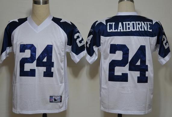 Dallas Cowboys #24 Morris Claiborne White Thanksgivings NFL Jerseys