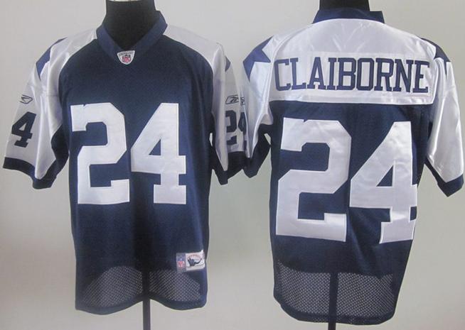Cheap Dallas Cowboys #24 Morris Claiborne Blue Thanksgiving NFL Jerseys For Sale