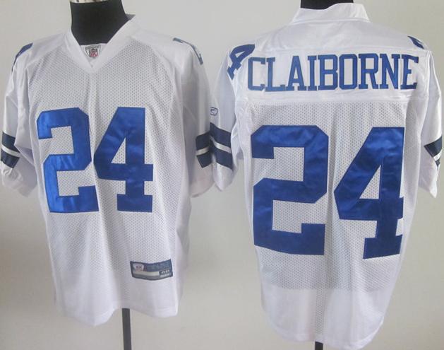 Cheap Dallas Cowboys #24 Morris Claiborne White NFL Jerseys For Sale