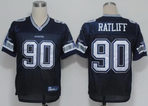 Cheap Dallas Cowboys 90 Ratliff Blue NFL Jerseys For Sale