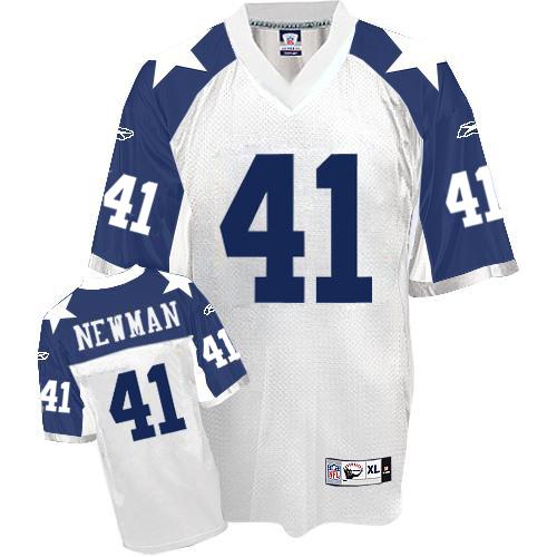 Dallas Cowboys 41 Newman White Thanksgiving NFL Jersey