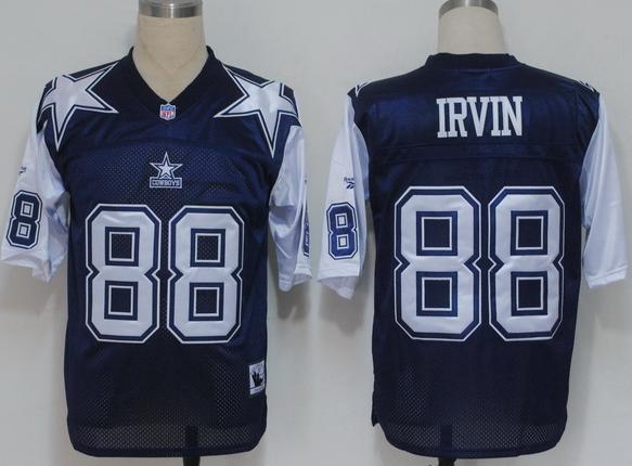 Cheap Dallas Cowboys 88 IRVIN Throwback Blue NFL Jerseys For Sale