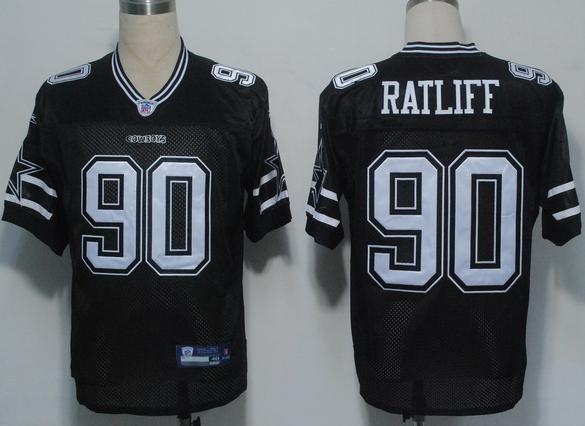Dallas Cowboys 90 Ratliff Black NFL Jerseys
