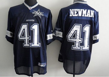Dallas Cowboys 41 Terence Newman Blue Jerseys With 50th Patch