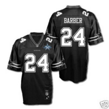 Dallas Cowboys 24 Marion Barber Black Jerseys With 50TH Patch