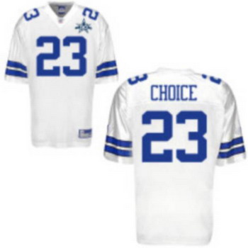 Cheap Dallas Cowboys 23 Tashard Choice White Jerseys With 50TH Patch For Sale