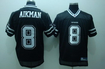 Cheap Dallas Cowboys 8 Troy Aikman Black Jerseys For Sale