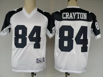 Cheap Dallas Cowboys jerseys 84 Crayton White Thanksgiving jersey throwback For Sale