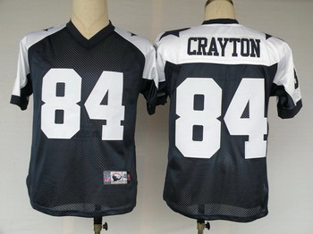 Cheap Dallas Cowboys jerseys 84 Crayton Blue Thanksgiving jersey throwback For Sale