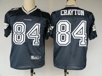 Dallas Cowboys 84 Crayton Blue jerseys