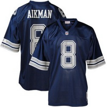 Cheap Dallas Cowboys 8 aikman blue Jersey For Sale