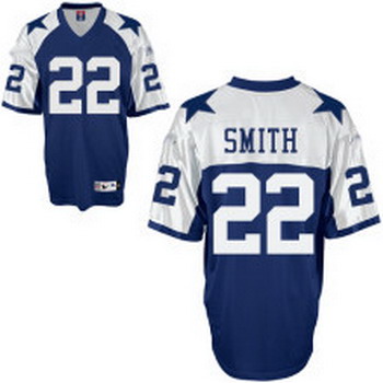 Dallas Cowboys 22 E.Smith blue thanksgivings Jersey
