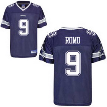 Dallas Cowboys 9 Tony Romo Blue Jersey