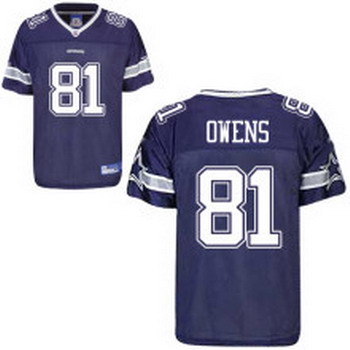 Cheap Dallas Cowboys 81 Terrell Owens Blue Jersey For Sale