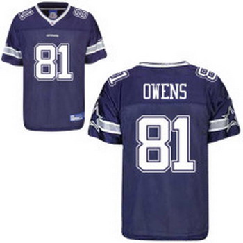 Dallas Cowboys 81 Terrell Owens Blue Jersey