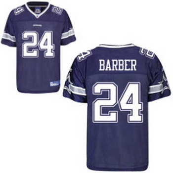 Dallas Cowboys 24 Marion Barber Blue Jersey