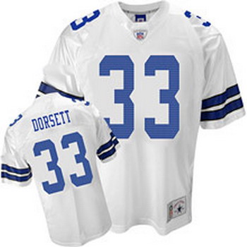 Dallas Cowboys 33 T.Dorsett White Jersey