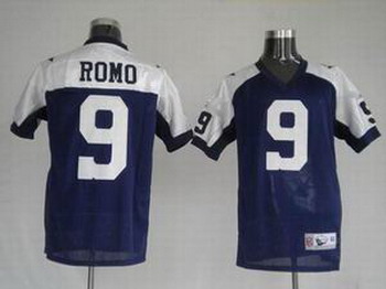 Dallas Cowboys 9 Tony Romo blue thanksgivings jerseys