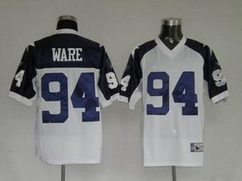 Dallas Cowboys 94 DeMarcus Ware White thanksgivings Jerseys