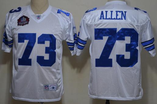 Dallas Cowboys 73 Larry Allen White M&N Hall of Fame Class NFL Jersey
