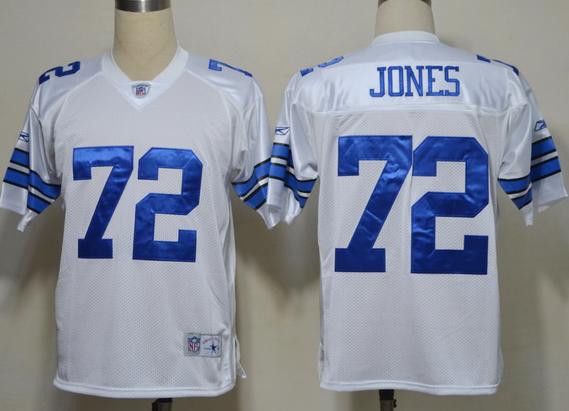 Dallas Cowboys #72 Ed Too Tall Jones White NFL Jerseys