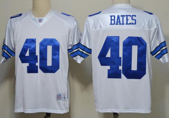 Dallas Cowboys 40# Bill Bates White NFL Jerseys