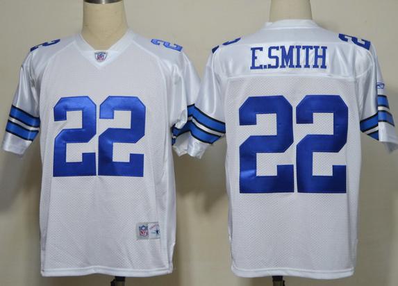 Dallas Cowboys 22 E.Smith White NFL Jerseys