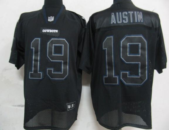 Cheap Dallas Cowboys 19 Austin Lights Out BLACK Jerseys For Sale