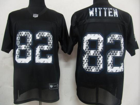Cheap Dallas Cowboys 82 Witten Black United Sideline Jersey For Sale
