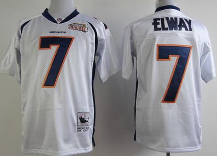 Denver Broncos 7 John Elway Throwback White Jerseys Denver Broncos 7 John Elway Throwback White Jerseys